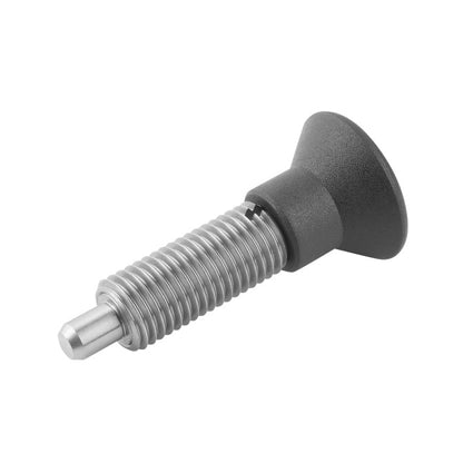 1125778 | PLIT-120-200-150-78-KPU-S3 (Each) --- Indexing Pull Knob Plungers - M20 Extra Fine - 20x1.5mm - 78 mm - 6.8 N No Collar - Stainless Steel 303 Similar to A2, 304, 18-8 Plunger