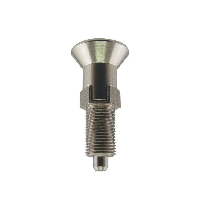 Indexing Pull Knob Plungers - M12x1.5 - Fine - 59 mm - 2.7 N  - Stainless Steel 303 Similar to A2, 304, 18-8 