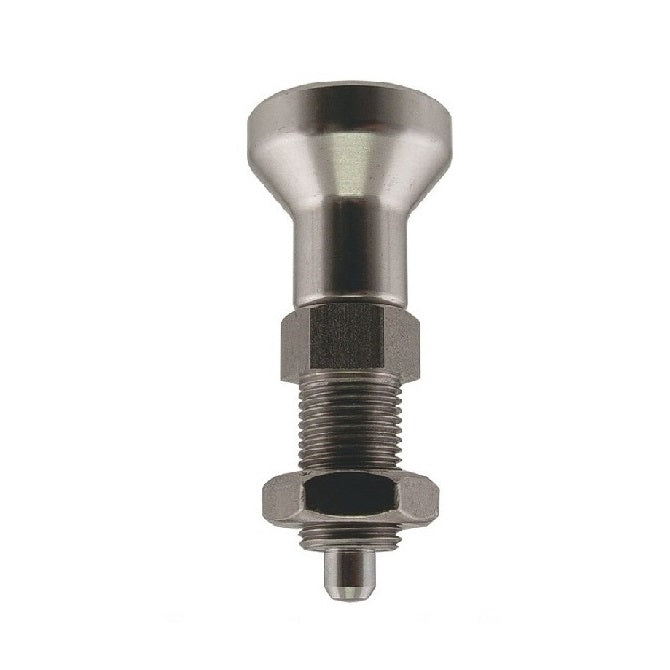 Plungers - Indexing Pull Knob - Stainless - Locking Slot and Nut