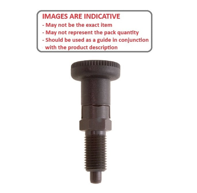 1097639 | PLIT-060-120-150-25-KSH-C (Each) --- Indexing Plungers - M12x1.5 - Fine - 20 mm - 0.7 N Non Locking - Steel Plunger