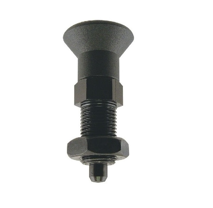 Indexing Pull Knob Plungers - M10x1 - Extra Fine - 43.5 mm - 2.3 N  - Steel