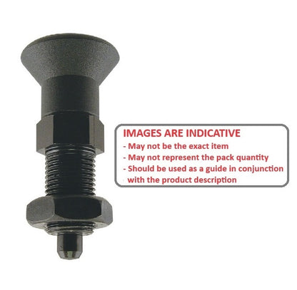 1125799 | PLIT-120-200-150-78-KPN-C (Each) --- Indexing Pull Knob Plungers - M20 Extra Fine - 20x1.5mm - 78 mm - 6.8 N - Steel Plunger