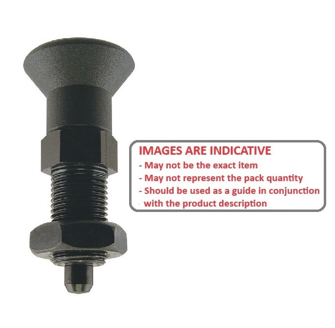 1115375 | PLIT-080-160-150-68-KPN-C (Each) --- Indexing Pull Knob Plungers - M16 Extra Fine - 16x1.5mm - 68 mm - 6.8 N - Steel Plunger