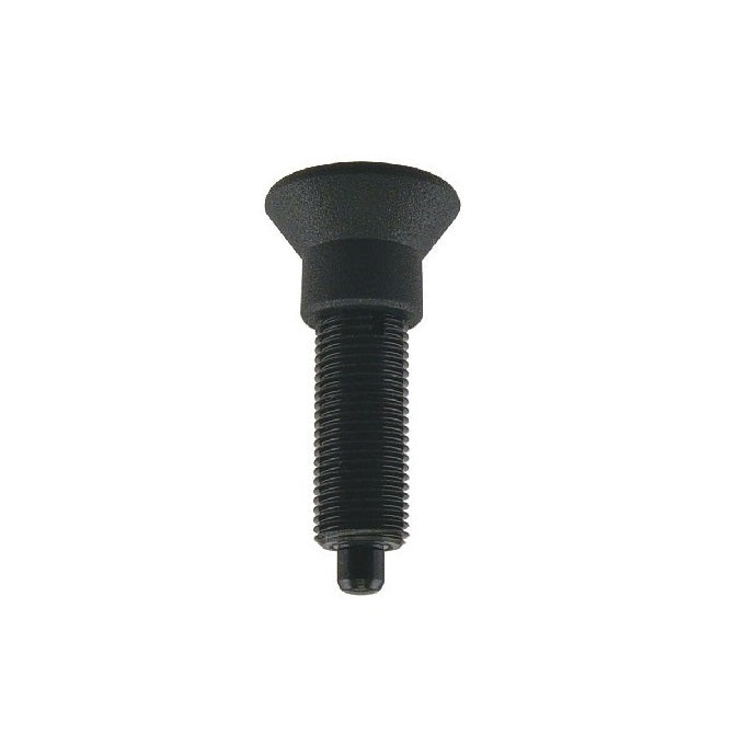 Indexing Pull Knob Plungers - M10x1 - Extra Fine - 43.5 mm - 2.3 N No Collar - Steel