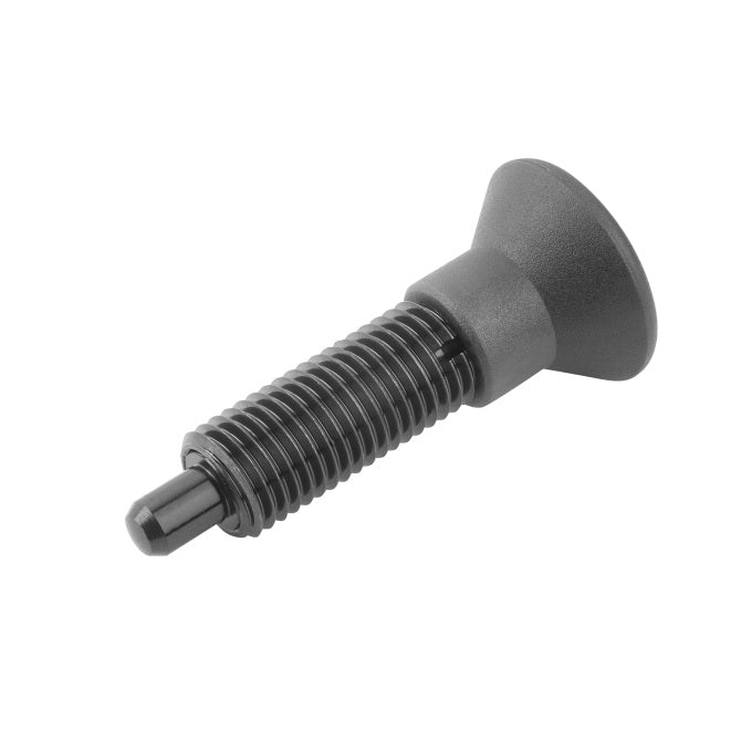 1115374 | PLIT-080-160-150-68-KPU-C (Each) --- Indexing Pull Knob Plungers - M16 Extra Fine - 16x1.5mm - 68 mm - 6.8 N No Collar - Steel Plunger