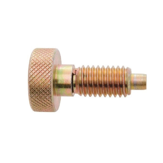 Spring Plungers - 5/16-18 UNC - 7.94mm - 15.9 mm - 4.5 N Knurled Handle - Steel
