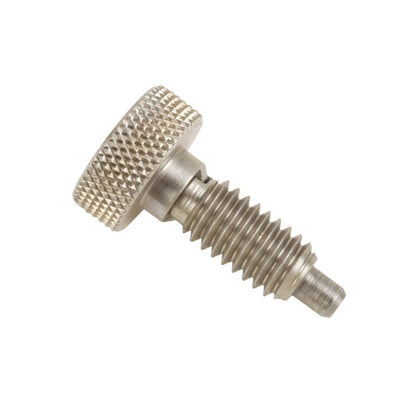 1060380 | PLST-050M-100-HKC-013 (Each) --- Spring Plungers - M5 - 5x0.8mm - 10 mm - 2.2 N Knurled Handle - Steel Plunger