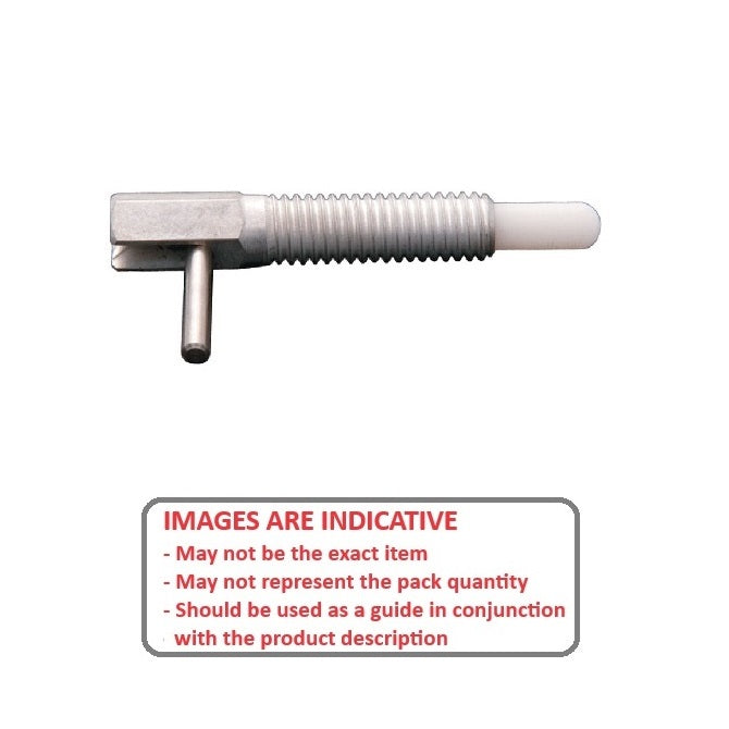 1071029 | PLST-064C-111-HLASL-002 (PK-250) --- Spring Plungers - 1/4-20 UNC - 6.35mm - 11.1 mm - 0.6 N L Handle - Stainless Steel Body with Acetal Plunger