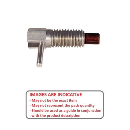 1071030 | PLST-064C-111-HLPSL-002 (Each) --- Spring Plungers - 1/4-20 UNC - 6.35mm - 11.1 mm - 0.6 N L Handle - Stainless Steel Body with Phenolic Plunger