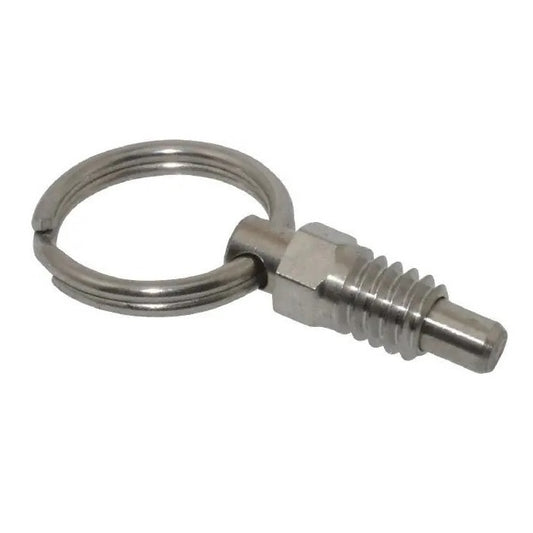 Spring Plungers - 1/2-13 UNC - 12.7mm - 10.9 mm - 4.5 N Ring Handle - Stainless Steel