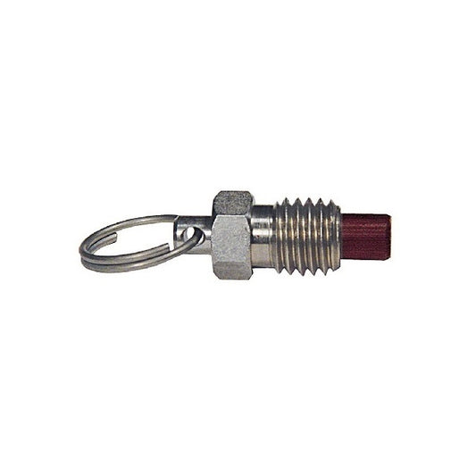 Spring Plungers - 3/8-16 UNC - 9.53mm - 7.9 mm - 3.3 N Ring Handle - Steel Body with Phenolic