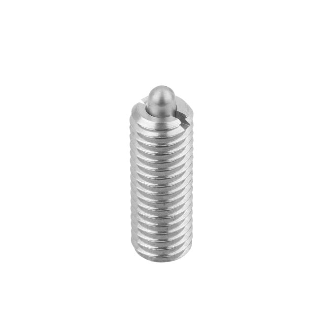 1071547 | PLST-064C-135-S3-031 (Each) --- Spring Plungers - 1/4-20 UNC - 6.35mm - 13.5 mm - 8.9 N No Handle - Stainless Steel Plunger