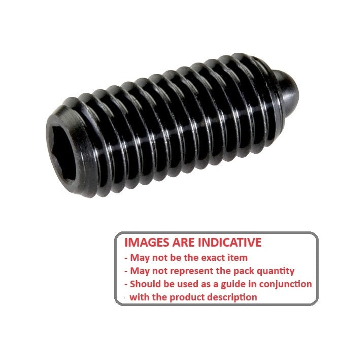 1099896 | PLST-120M-280-C-110 --- Spring Plungers - M12 -12x1.75mm- 28 mm - 45 N - Steel