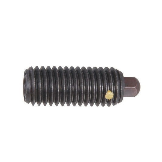 Spring Plungers - 3/8-16 UNC - 9.53mm - 28.6 mm - 24.5 N No Handle - Steel Body with Acetal