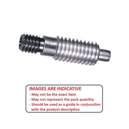 1065850 | PLST-060M-127-TAC-011 (PK-250) --- Spring Threaded Adapter Plungers - M6 - 6x1mm - 12.7 mm - 2 N Non Locking - Steel Plunger