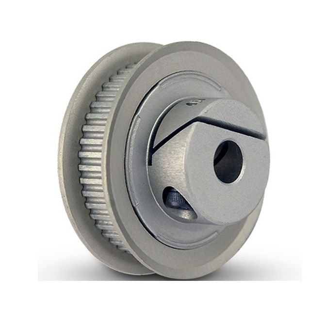 1117840 | P-030H-018-060FF-AL-E-064 (Each) --- Metric Timing Pulleys - 18 tooth - 6x6.35 mm 3mm Pitch - Aluminium Pulley