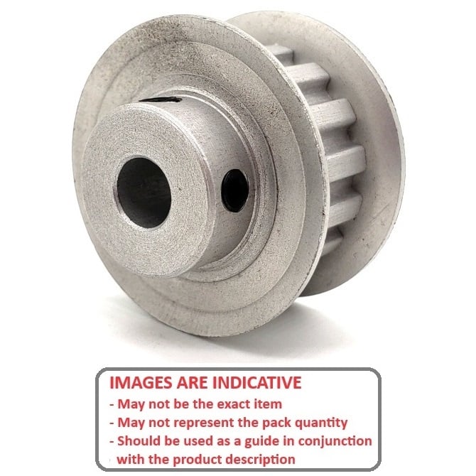 1104027 | P-050H-013-090FF-AL-G-060 --- Metric Timing Pulleys - 13 tooth - 9x6 mm - Aluminium