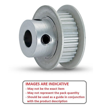 1123477 | P-MXL-020-095FF-AL-G-048 (Each) --- Inch Timing Pulleys - 20 tooth - 9.5x4.763 mm 2.032mm Pitch MXL - Aluminium Pulley