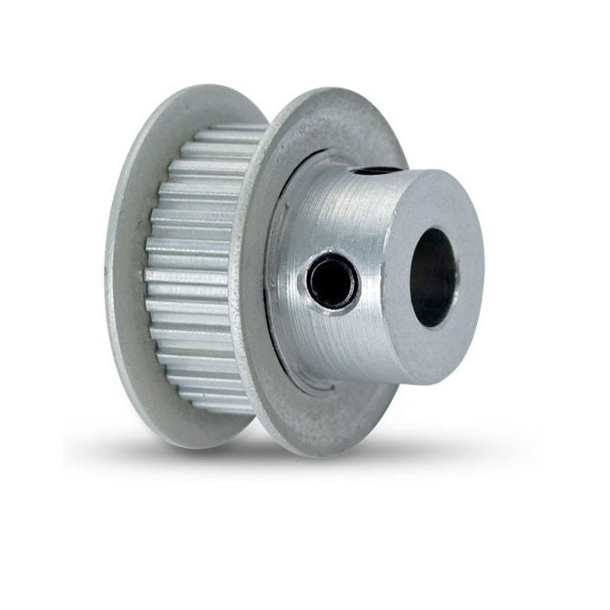 1127568 | P-MXL-022-032FF-AL-G-048 (Each) --- Inch Timing Pulleys - 22 tooth - 3.2x4.763 mm 2.032mm Pitch MXL - Aluminium Pulley