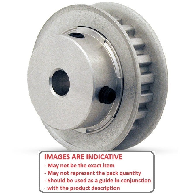 1160853 | P-MXL-048-064FF-AL-G-060 (Each) --- Inch Timing Pulleys - 48 tooth - 6.4x6 mm 2.032mm Pitch MXL - Aluminium Pulley