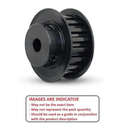 1105906 | P-L9-014-127FF-AL-G-127 (Each) --- Inch Timing Pulleys - 14 tooth - 12.7x12.7 mm 9.525mm Pitch L - Aluminium Pulley