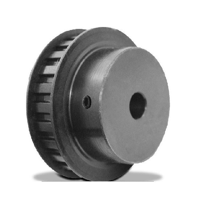 1114336 | P-L9-016-191FF-SB-N-127U (Each) --- Inch Timing Pulleys - 16 tooth - 19.1x12.7 mm 9.525mm Pitch L - Steel - Black Oxide Pulley