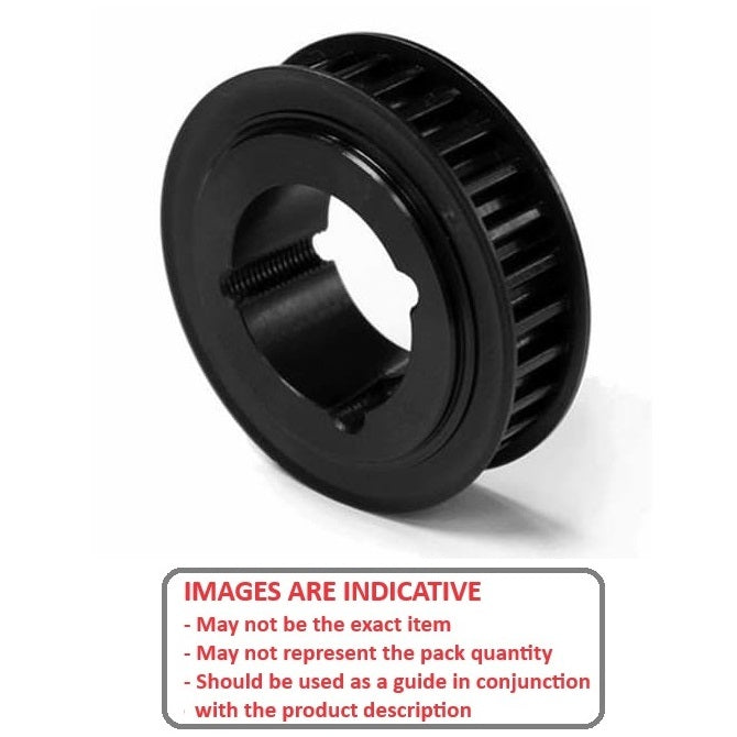 1169756 | P-L9-060-127P-CB-T2012 (Each) --- Inch Timing Pulleys - 60 tooth - 12.7 mm - Determined by Taperlock 9.525mm Pitch L - Cast Iron Pulley