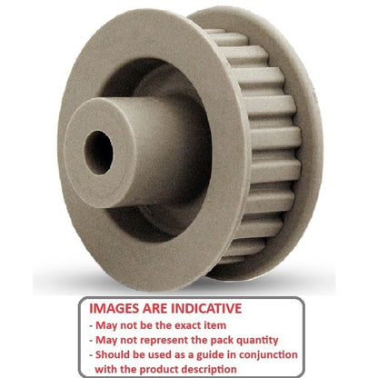1117890 | P-40D-018-060FF-PA-N-060 (Each) --- Inch Timing Pulleys - 18 tooth - 6.4x6 mm 2.073mm Pitch 40DP - Acetal Pulley