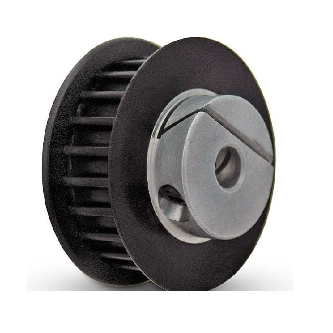 1094043 | P-050H-011-090FF-PP-E-040 (PK-5) --- Metric Timing Pulleys - 11 tooth - 9x4 mm 5mm Pitch - Plastic Pulley