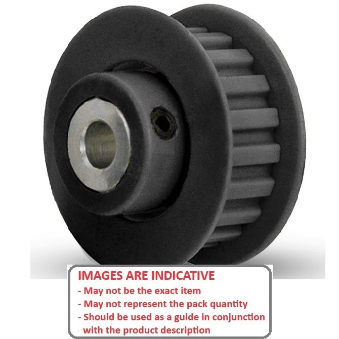 1089538 | P-XL-010-095FF-PP-GAI-050 (PK-10) --- Inch Timing Pulleys - 10 tooth - 9.5x5 mm 5.080mm Pitch XL - Fibreglass Reinforced Polycarbonate Pulley