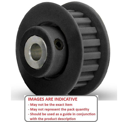 1089538 | P-XL-010-095FF-PP-GAI-050 (PK-10) --- Inch Timing Pulleys - 10 tooth - 9.5x5 mm 5.080mm Pitch XL - Fibreglass Reinforced Polycarbonate Pulley
