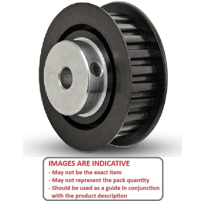 1145553 | P-MXL-032-060FF-PP-GAI-050 (Each) --- Inch Timing Pulleys - 32 tooth - 6.4x5 mm 2.032mm Pitch MXL - Plastic Pulley