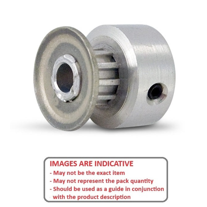 1123158 | P-40D-020-048FH-AL-G-064 (Each) --- Inch Timing Pulleys - 20 tooth - 4.8x6.35 mm 2.073mm Pitch 40DP - Aluminium Pulley