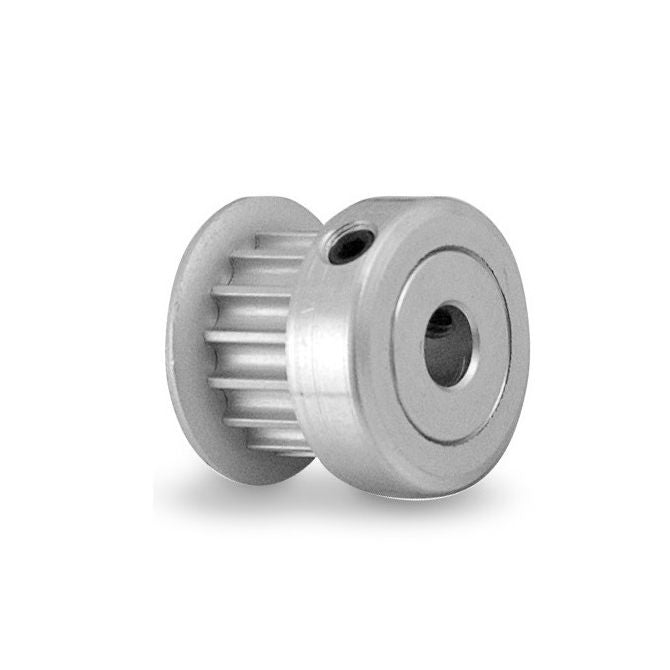 1126842 | P-MXL-021-032FH-AL-G-064 (Each) --- Inch Timing Pulleys - 21 tooth - 3.2x6.35 mm 2.032mm Pitch MXL - Aluminium Pulley