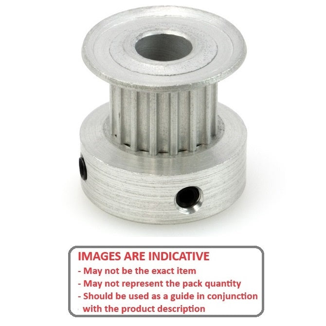 1112042 | P-020G-016-030FH-AL-G-048 --- Metric Timing Pulleys - 16 tooth - 3x4.763 mm - Aluminium
