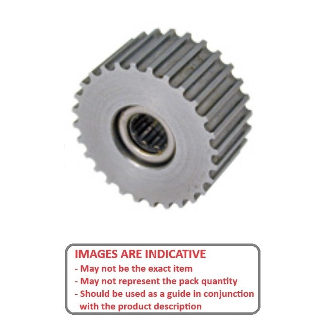 1039798 | ID-P020S-32-007-030BB-F-A-C --- Timing Idler Pulleys - Suits Belt Type S2M 19.86x3 mm - Aluminium Alloy Clear Anodised