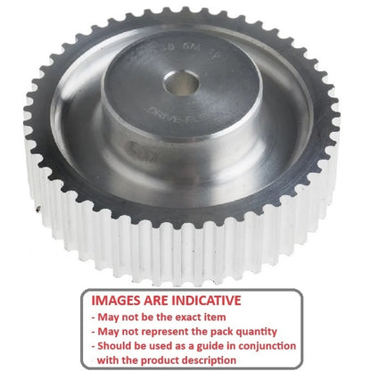 1161424 | P-100T-048-500P-AL-N-160 (Each) --- Metric Timing Pulleys - 48 tooth - 50x16 mm 10mm Pitch - Aluminium Pulley