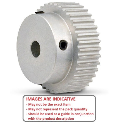 1127882 | P-XL-022-095P-AL-G-080 (Each) --- Inch Timing Pulleys - 22 tooth - 9.5x8 mm 5.080mm Pitch XL - Aluminium Pulley
