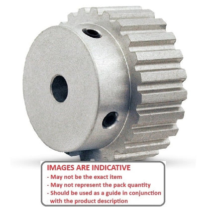 1098033 | P-050H-012-090P-AL-G-064 --- Metric Timing Pulleys - 12 tooth - 9x6.35 mm - Aluminium