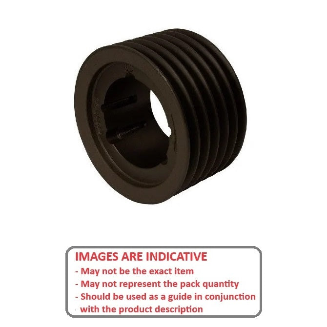 1177147 | PPV-J-071-QJA (Each) --- Poly V Pulleys - 71.12 mm - 6 - 71.88 J Section - Steel - Black Oxide Pulley