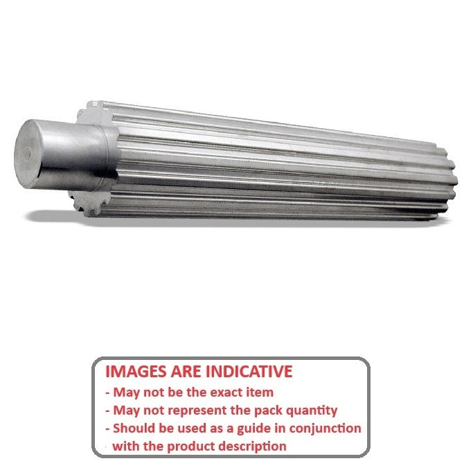 1163787 | P-050A-050-160A (Each) --- Metric Timing Stock Pulleys - 50 tooth - 160x79.54 mm 5mm Pitch - Aluminium Pulley