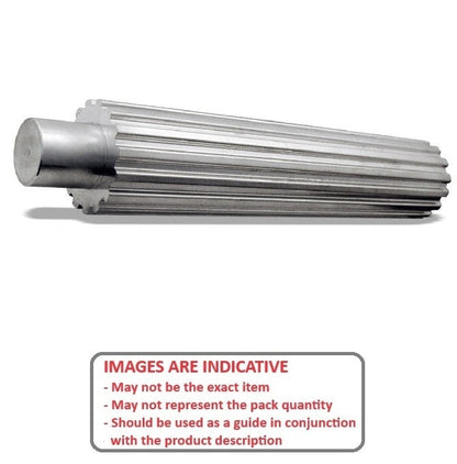1094833 | P-050T-010-125A --- Metric Timing Stock Pulleys - 10 tooth - 125x15.05 mm - Aluminium