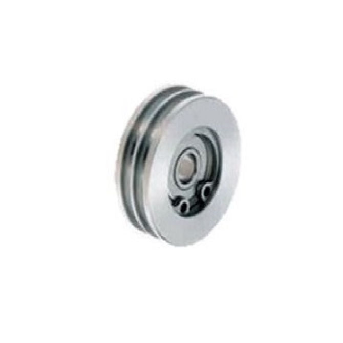 1045227 | PUI006-0470-100-S4S440 (Each) --- U Groove Idler Pulleys - 3x47x10 mm Double Row - Stainless Steel 304 Similar to A2, 18-8 HRB80