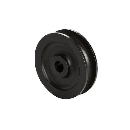1035477 | PUI012-0127-033-A (PK-100) --- U Groove Idler Pulleys - 1.19x12.7x3.251 mm Single Row - Acetal - Black Pulley