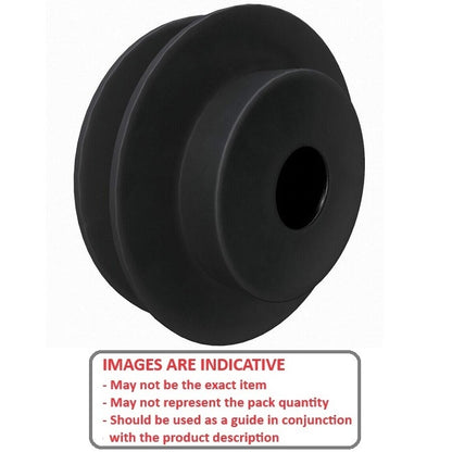 1184385 | MSKMA40X58RS (Each) --- Vee Pulleys - 85.34x15.88 mm - 2 A or 4L - Cast Iron Pulley