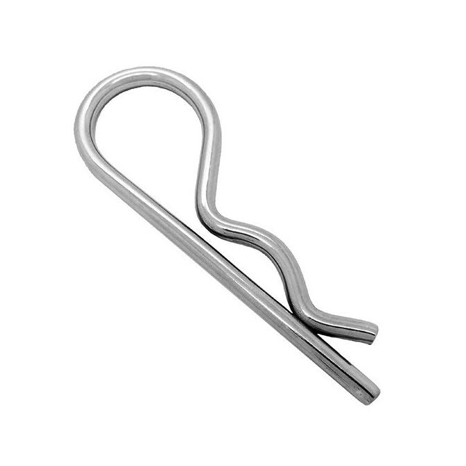 1035651 | RCL-012-015-Z (PK-50) --- Single Coil R Clips - 1.2x15 mm - Zinc Plated Clip