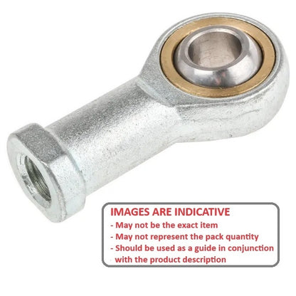 1062268 | REF-050-L-CB (Each) --- Female Rod Ends - 5x35 mm - M5x0.8 Left - Bronze Lined Steel Rod End