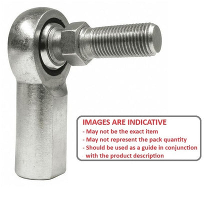 1095368 | SPF7SRS (PK-50) --- Female Rod Ends - 7/16-20 UNF - 11.11mm - Right Hand 26.19x26.98 mm Steel