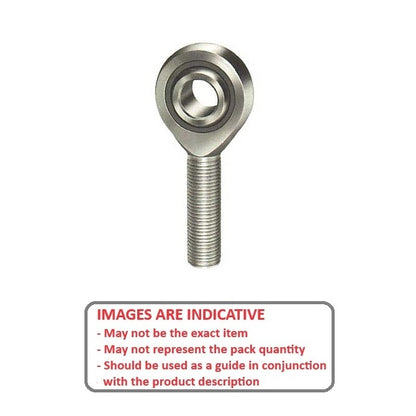 1103517 | REM-127-L-CN (Each) --- Male Rod Ends - 12.7x78.59 mm - 1/2-20 UNF Left - Steel with Nylon Raceway Rod End