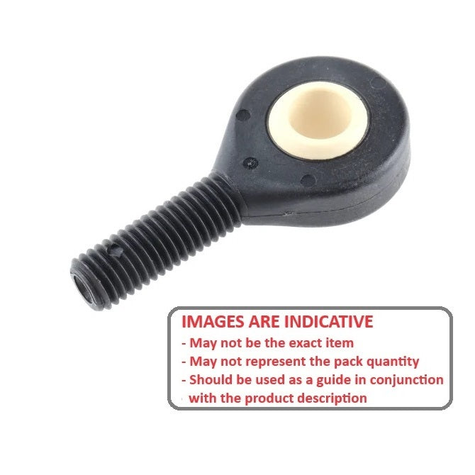1125984 | REM-200-R-PP (PK-10) --- Male Rod Ends - 20x106.5 mm - M20x2.5 Right Plastic